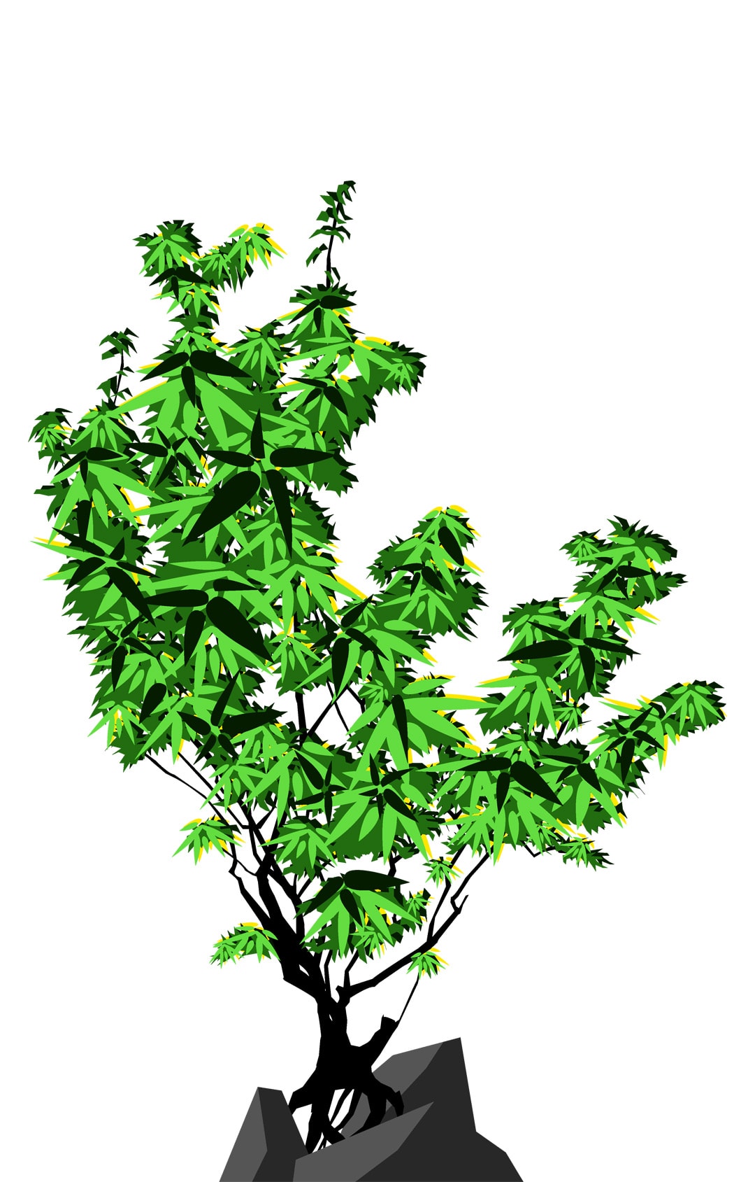 Green Tree 1 vector art by AmourBliss